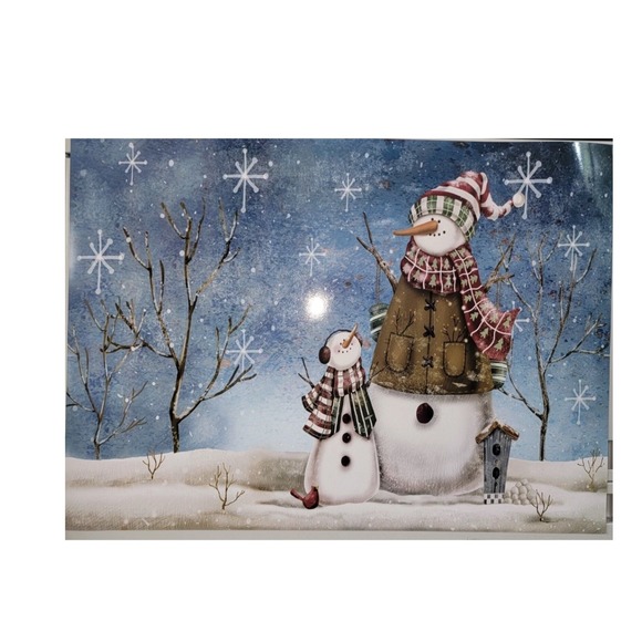 Collections Etc Decorative Snowman Scene Dishwasher Magnet Cover‎ Winter Holiday - Picture 2 of 6